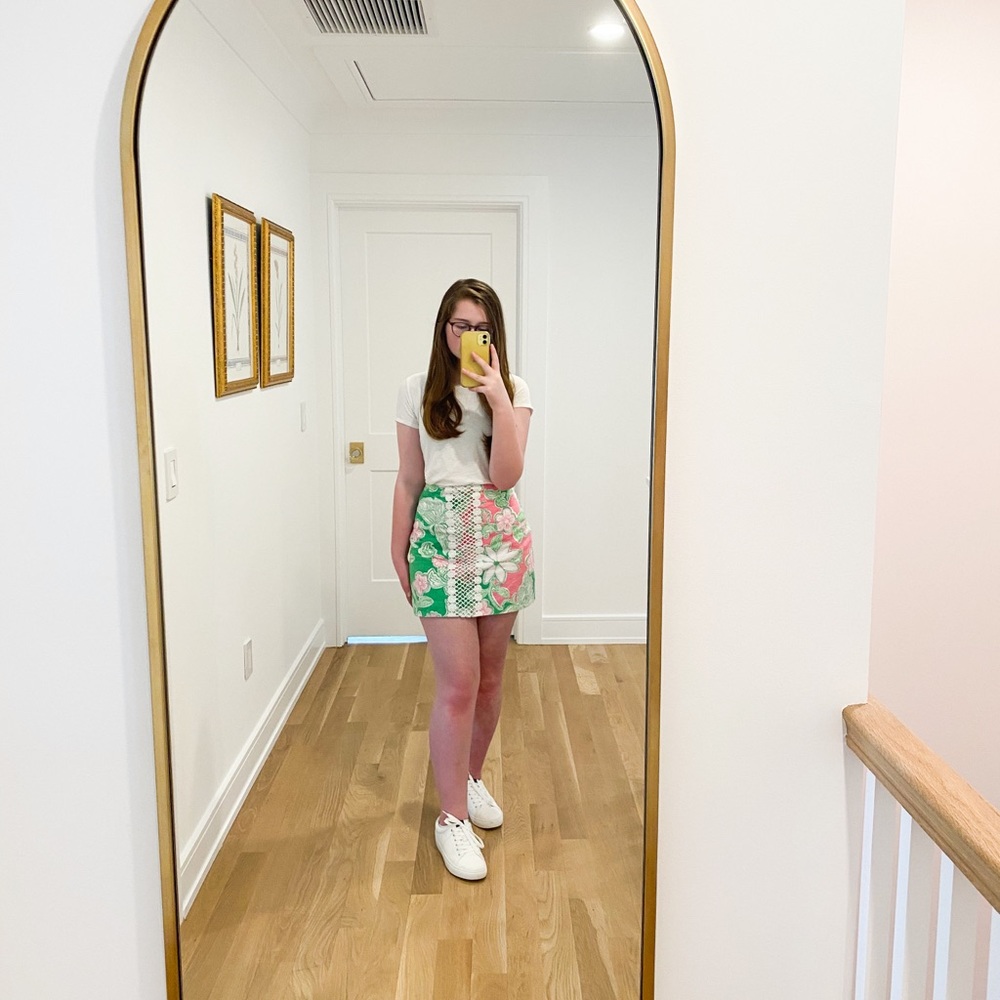 Green and Pink Lilly Pulitzer Skirt